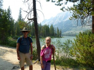 Mirjam en Joost wandelen in Grand Teton